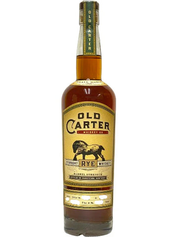 Old Carter Straight Rye Whiskey