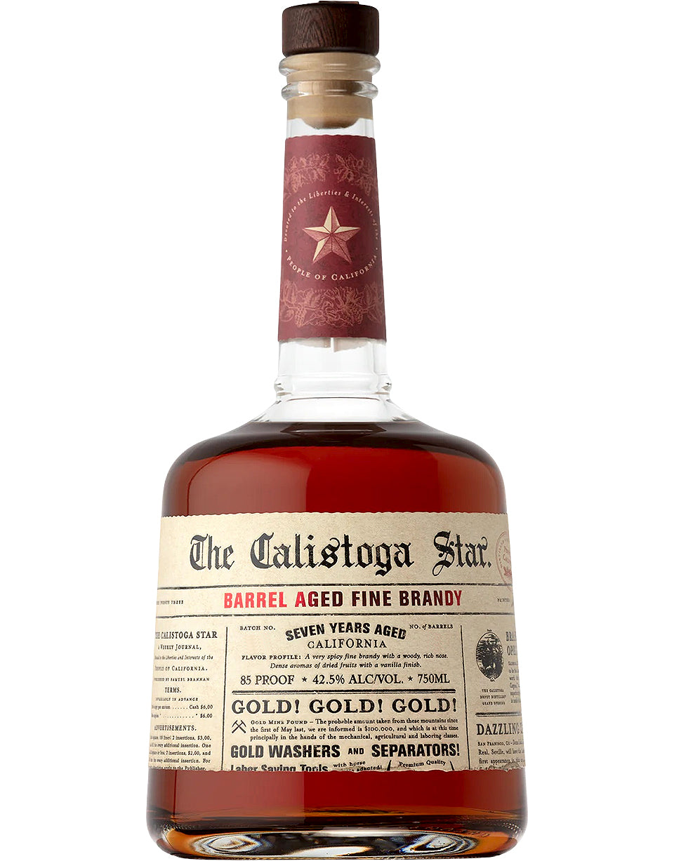 Calistoga Star Aged Fine Brandy California Barrel Reserve Online Liquor Store Calistoga Star Aged Fine Brandy California Barrel Reserve Online Liquor Store