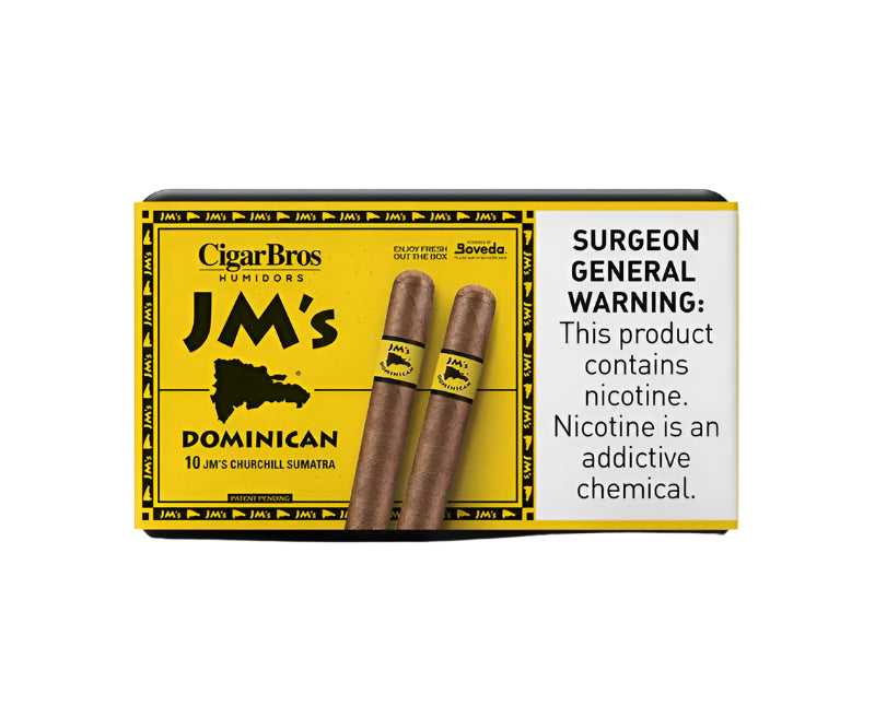 JM's Dominican Churchill Cigar Pack And Humidor