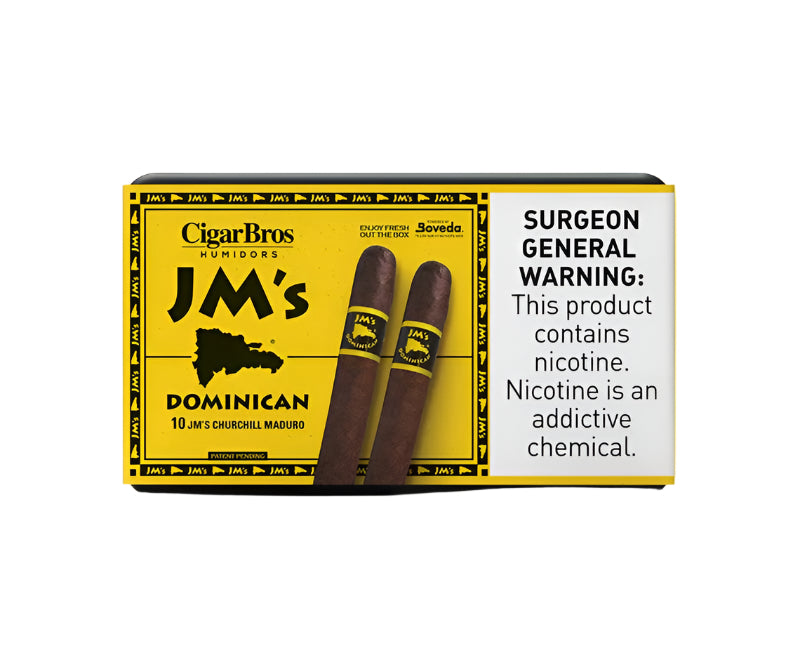 JM's Dominican Churchill Cigar Pack And Humidor