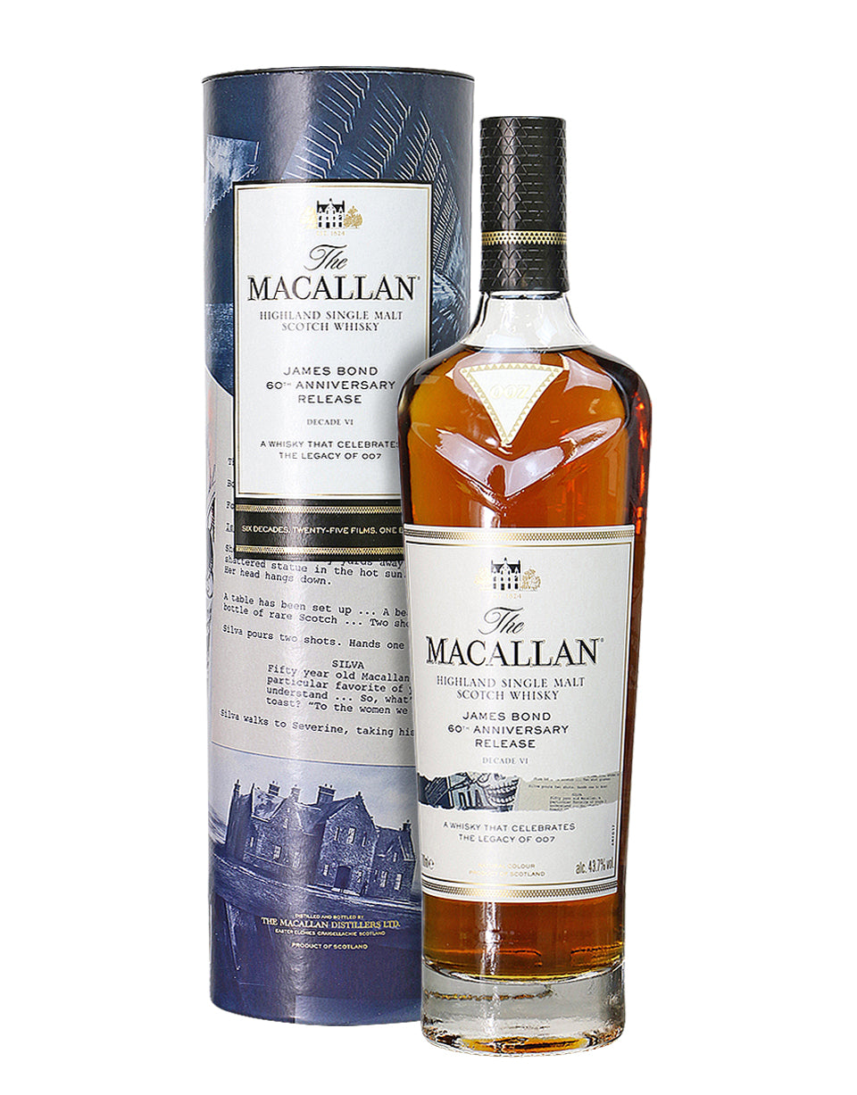 Macallan James Bond 60th Anniversary Release Decade VI